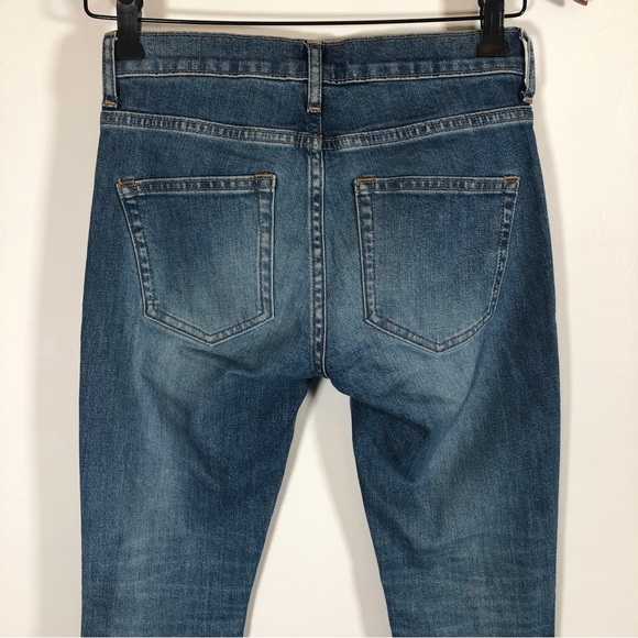 Everlane The Mid-Rise Skinny Jeans Women's Size 24 Medium Blue Stretch Denim - Picture 12 of 16